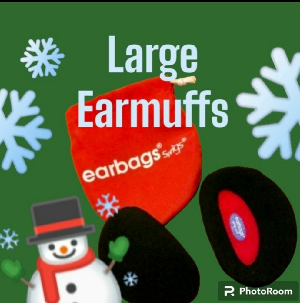 Large Black Earmuffs by EarBags